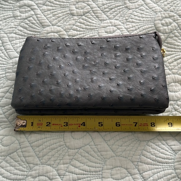 Slate blue like leather crossbody with removable strap. Very soft. - Picture 7 of 8